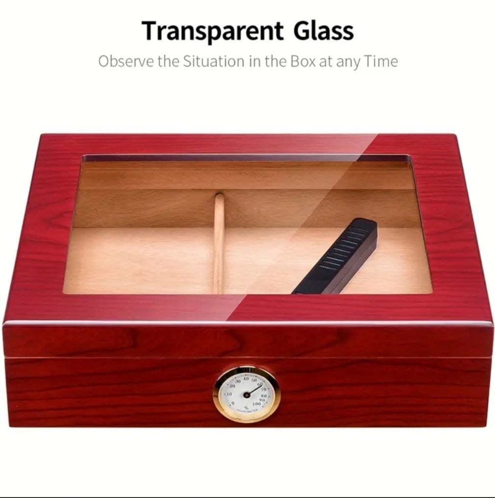 Caja premium para puros con acabado elegante